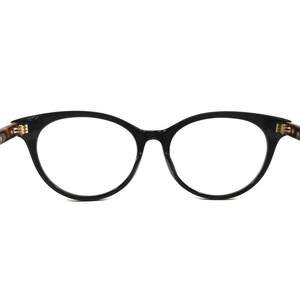 Masunaga Eyeglasses Frames 104 #39 Black Demi Shiny Black Tortoise 53-17-145